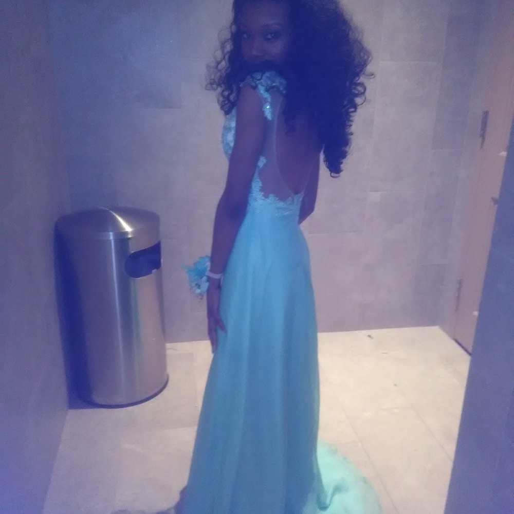 Gorgeous Teal Prom Dress